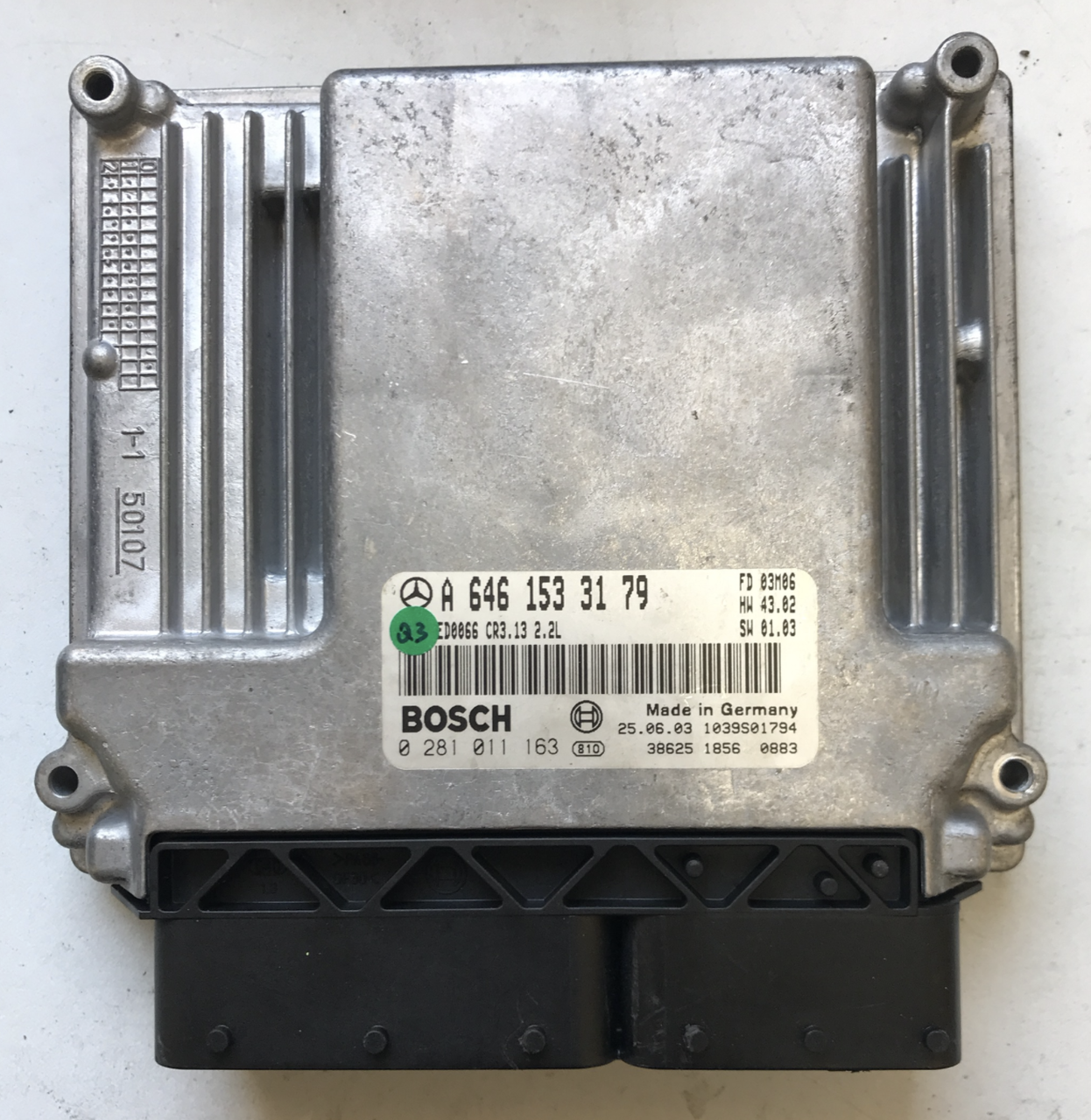 Mercedes-Benz, 0281011163, 0 281 011 163, A6461533179, A 646 153 31 79, CR3.13