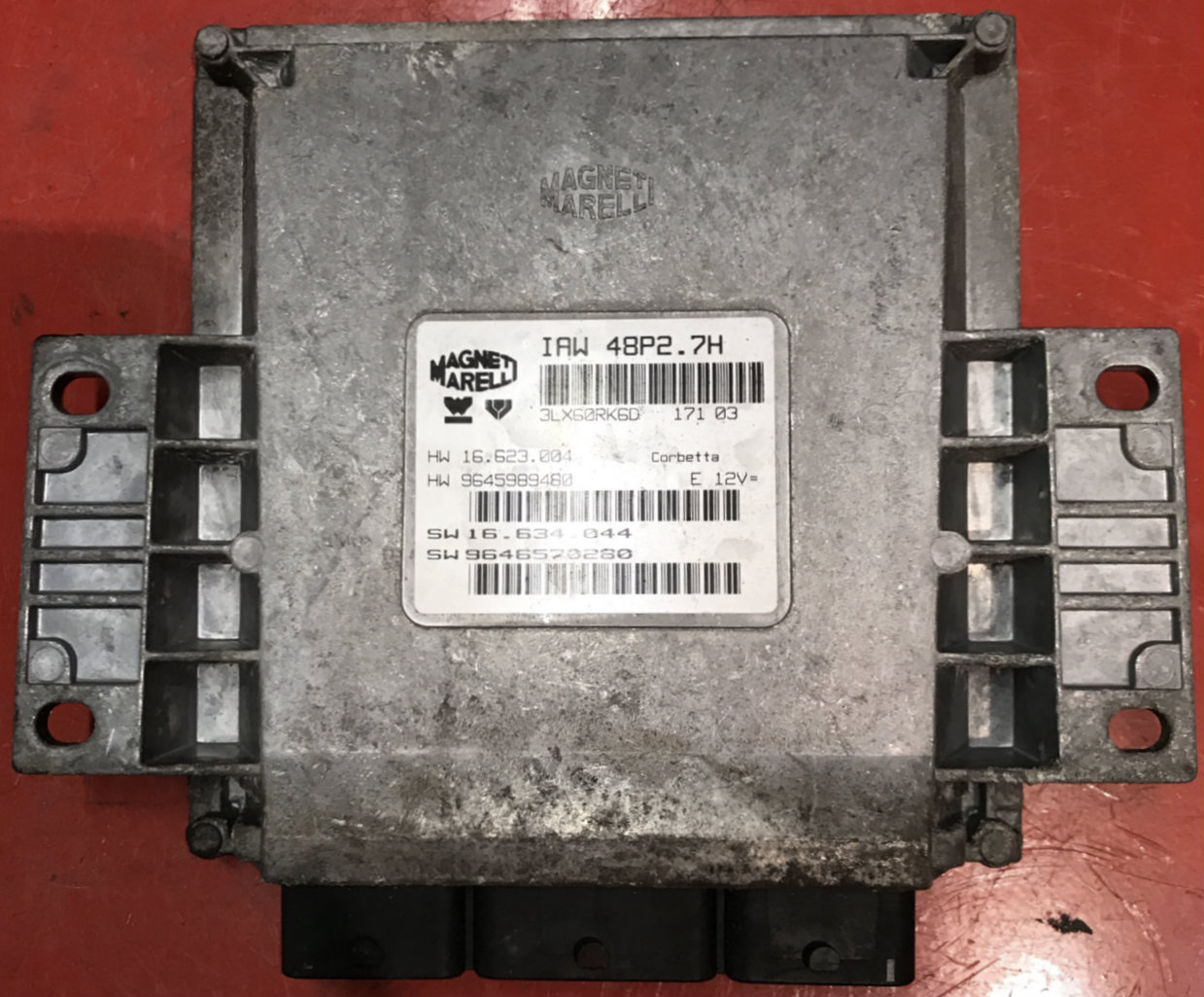 Magneti Marelli IAW 48P2.7H HW 16.623.004 HW 9645989480 SW 16.634.044 SW 9646570280