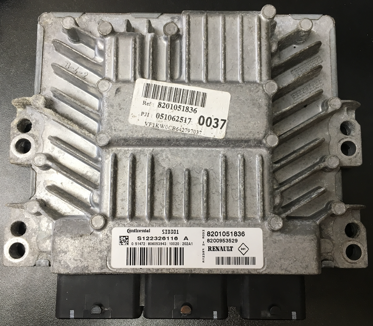 Renault, S122326116 A, 8201051836, 8200953529, SID301