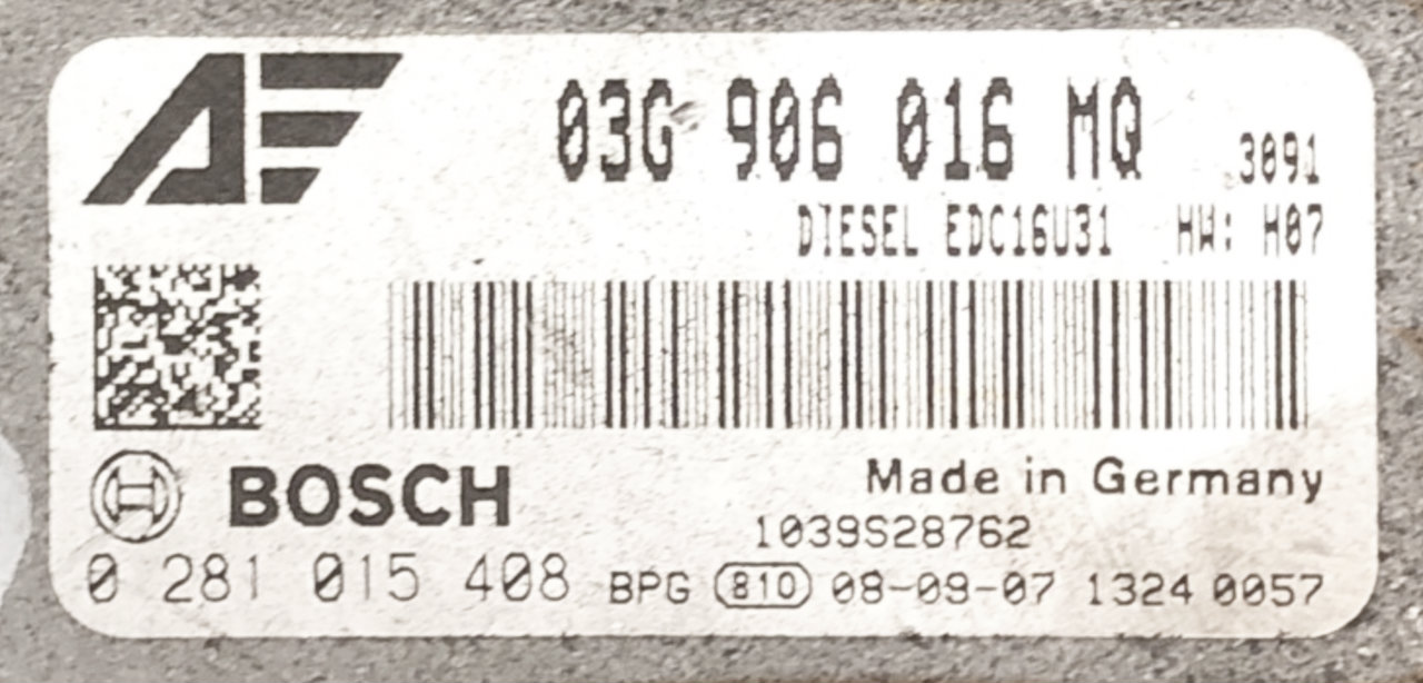 0281015408, 0 281 015 408, 03G906016MQ, 03G 906 016 MQ, EDC16U31