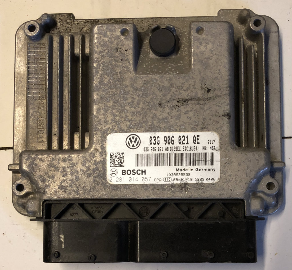 VW Golf Plus 2.0 TDI, 0281014057, 0 281 014 057, 03G906021QE, 03G 906 021 QE, EDC16U34