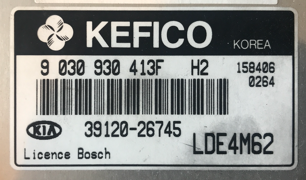 KIA, 39120-26745, 9030930413F, 9 030 930 413F