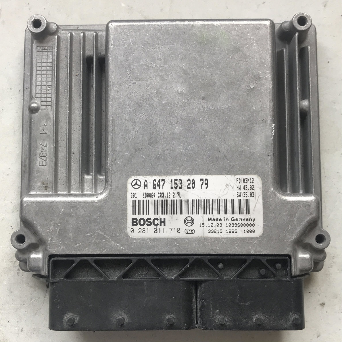 Mercedes-Benz CDI, 0281011710, 0 281 011 710, A6471532079, A 647 153 20 79, CR3.12