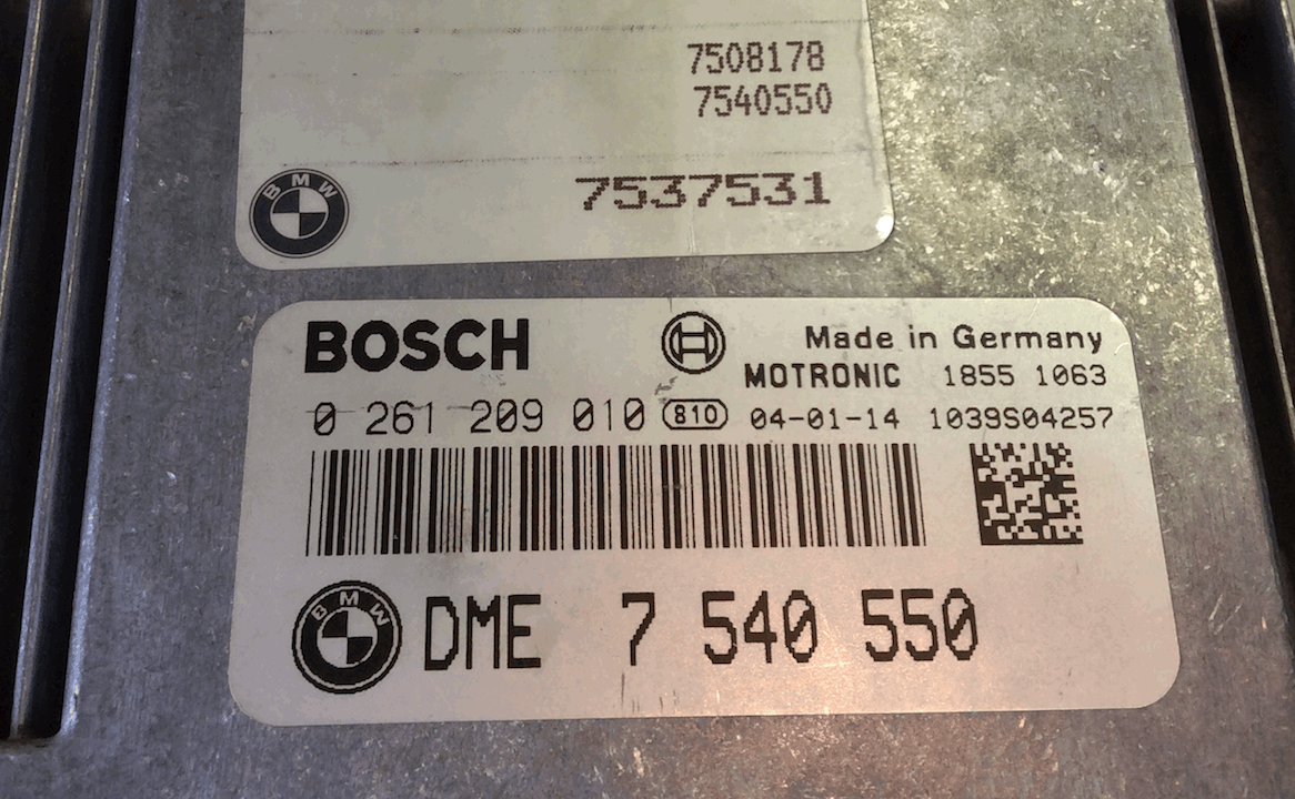 BMW X5 4.4, 0261209010, 0 261 209 010, DME7540550, DME 7 540 550