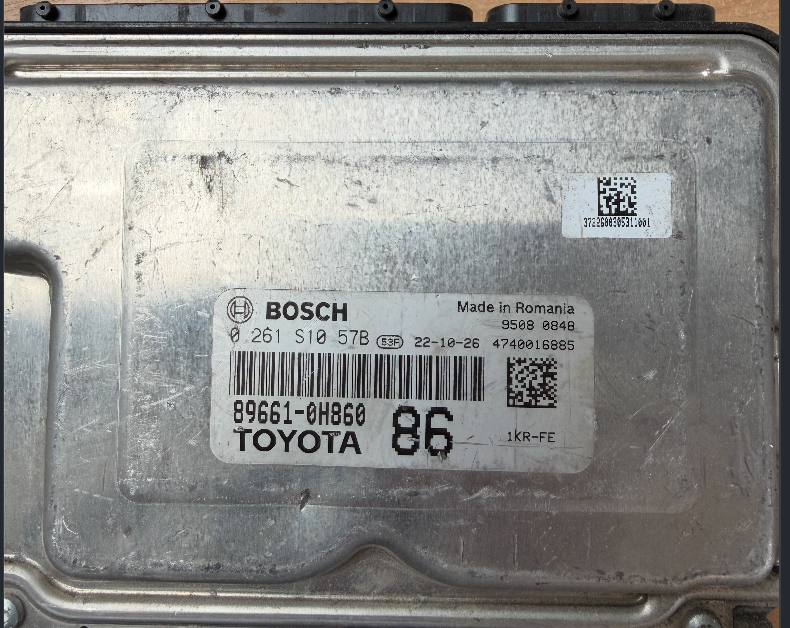 ECU de motor Bosch Plug & Play, Toyota, Citroën y Peugeot, 0261S1020H, 0 261 S10 20H, 896610H731, 89661-0H731, 73, 1KRFE, 1KR-FE, 1039T44455