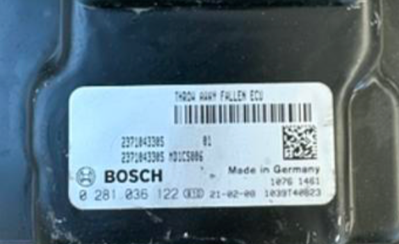 Bosch Engine ECU, 0281036122, 0 281 036 122, 237104330S, MD1CS006