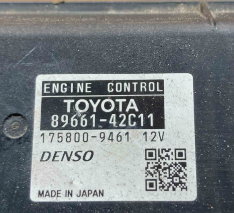 Plug & Play Denso Engine ECU, TOYOTA RAV 4 2.2 D4D, 89661-42C11, 8966142C11, 175800-9461, 1758009461, DENSO