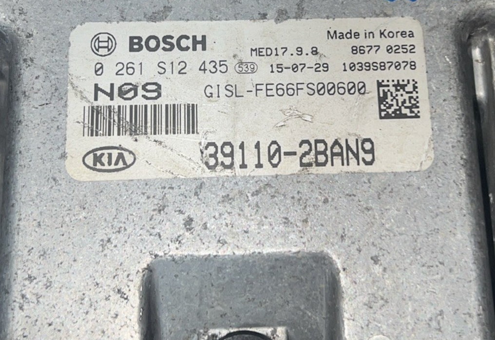 Plug & Play Kefico Engine ECU, Kia, Hyundai, 0261S12435, 0 261 S12 435, 39110-2BAN9