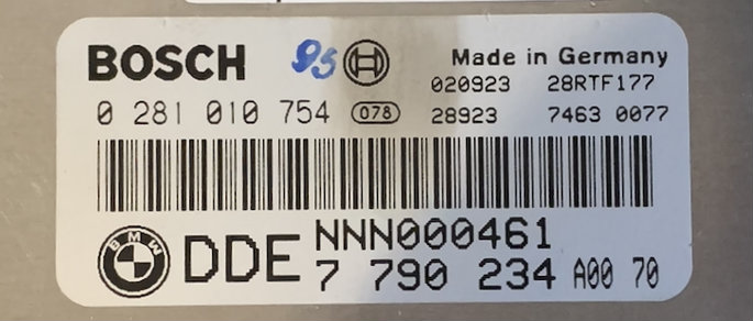 BMW, 0281010754, 0 281 010 754, NNN000461, DDE7790234, DDE 7 790 234