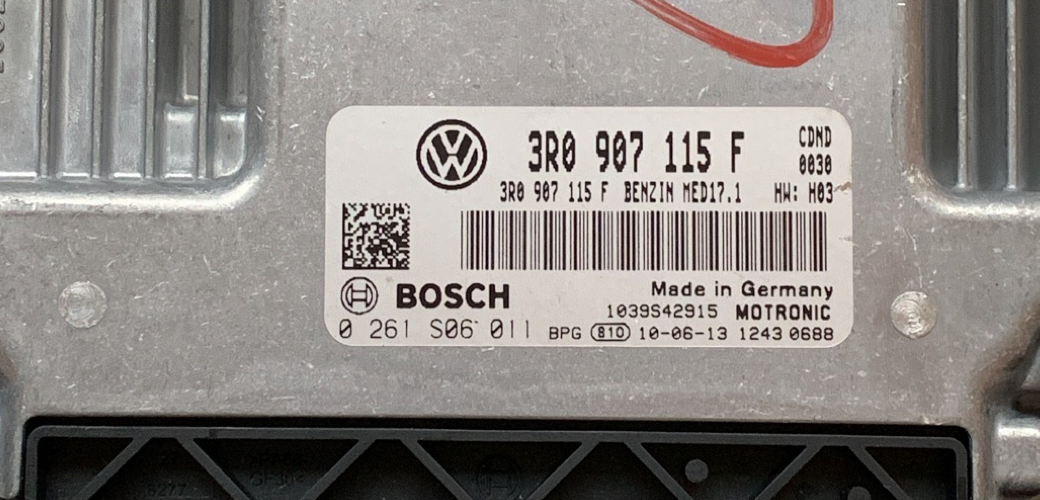 VW Seat Exeo 2.0 TSI, 0261S06011, 0 261 S06 011, 3R0907115F, 3R0 907 115 F, MED17.1