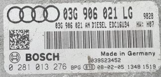 Bosch Engine ECU, AUDI A3 2.0 TDI, 0281013276, 0 281 013 276, 03G906021LG, 03G 906 021 LG, 1039S23452, EDC16U34