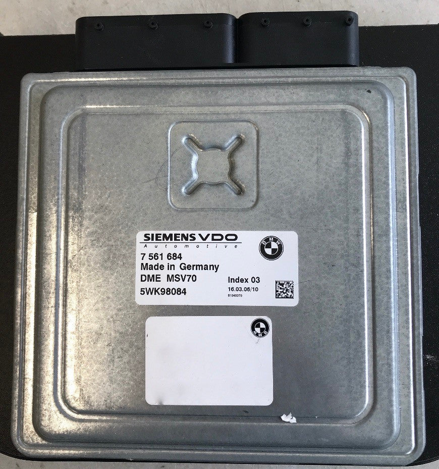 BMW 530, 7561684, 7 561 684, DME MSV70, 5WK98084, INDEX 03