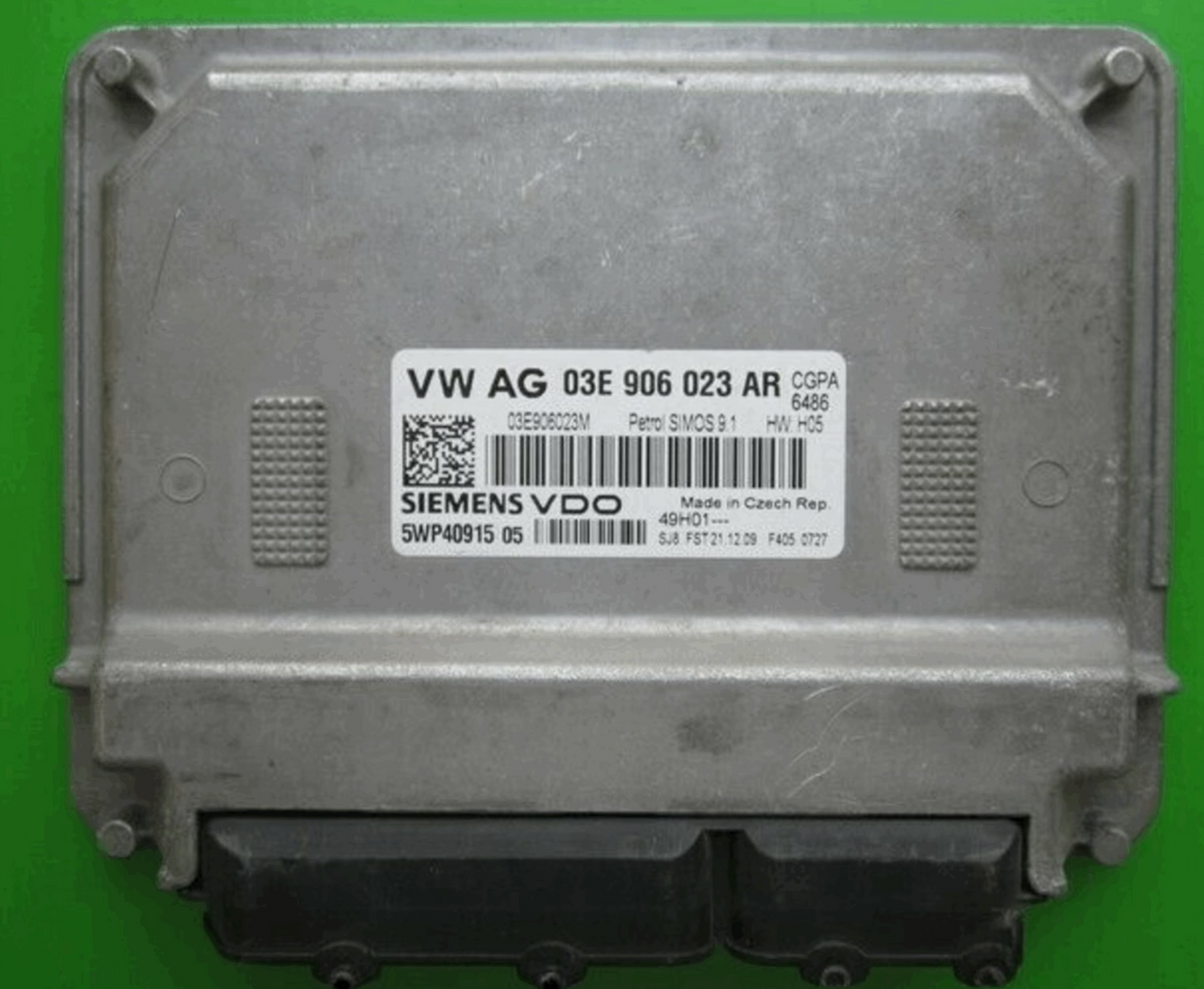 VW, 03E906023AR, 03E 906 023 AR, 5WP40915 05, SIMOS 9.1