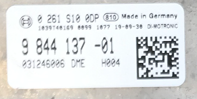Bosch Engine ECU, BMW, 0261S100DP, 0 261 S10 0DP, 9844137, 9 844 137,