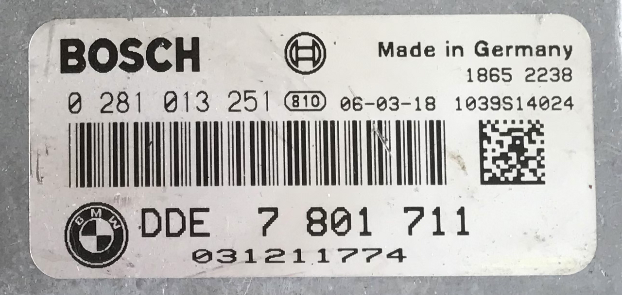 0281013251, 0 281 013 251, DDE7801711, DDE 7 801 711