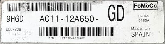 Plug & Play Engine ECU, Ford, AC11-12A650-GD, AC1112A650GD, DCU-208