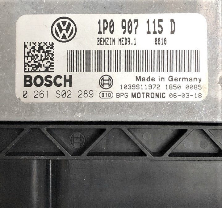 Seat Leon 2.0 TFSI, 0261S02289, 0 261 S02 289, 1P0907115D, 1P0 907 115 D, MED9.1