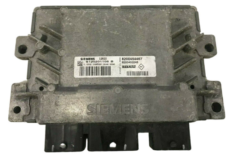 Siemens Engine ECU, Renault Clio 1.2, SIM32, S120201108 B, 8200454467, 8200400246