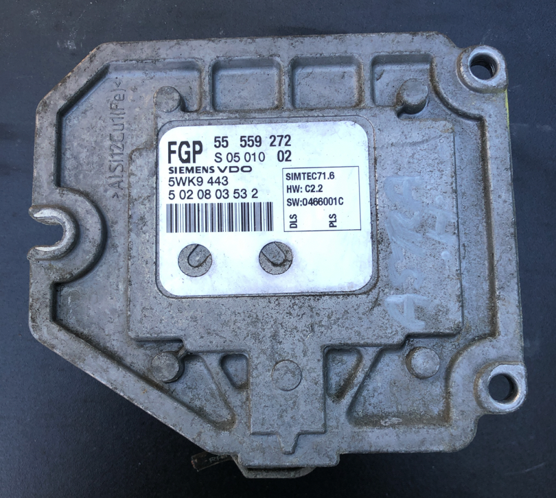 Siemens Engine ECU , Vauxhall /Opel Astra 1.8, 55559272, 55 559 272, 5WK9443, S0501002, S 05 010 02, SIMTEC 71.6