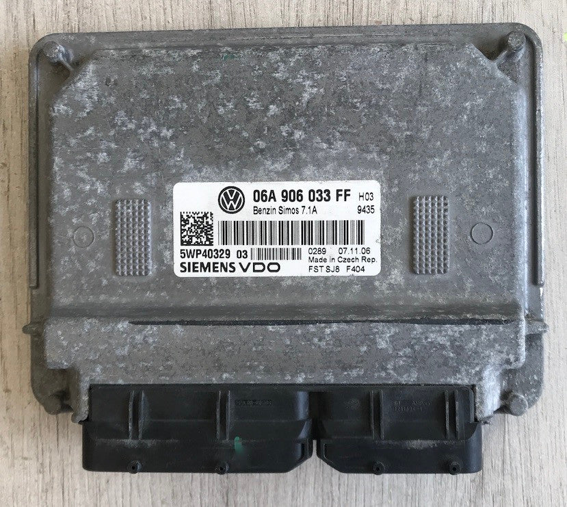 Siemens VDO Engine ECU, VW, Simos 7.1A, 06A906033FF, 06A 906 033 FF, 5WP4032903, 5WP40329 03