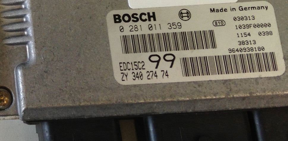 Plug & Play Bosch Engine ECU HDI 0281011359 0 281 011 359 ZY34027474 EDC15C2 99