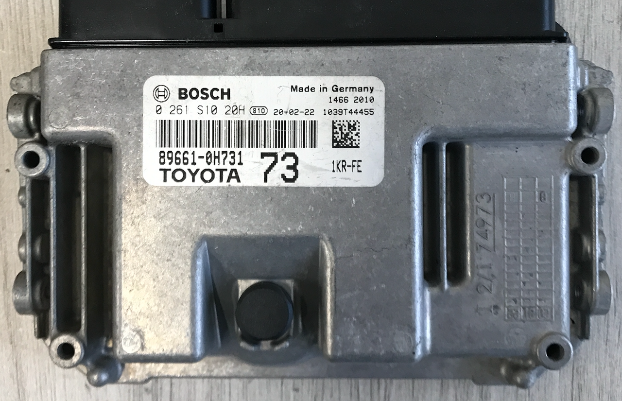 Toyota - Citroen - Peugeot, 0261S1020H, 0 261 S10 20H, 896610H731, 89661-0H731, 73, 1KRFE, 1KR-FE, 1039T44455