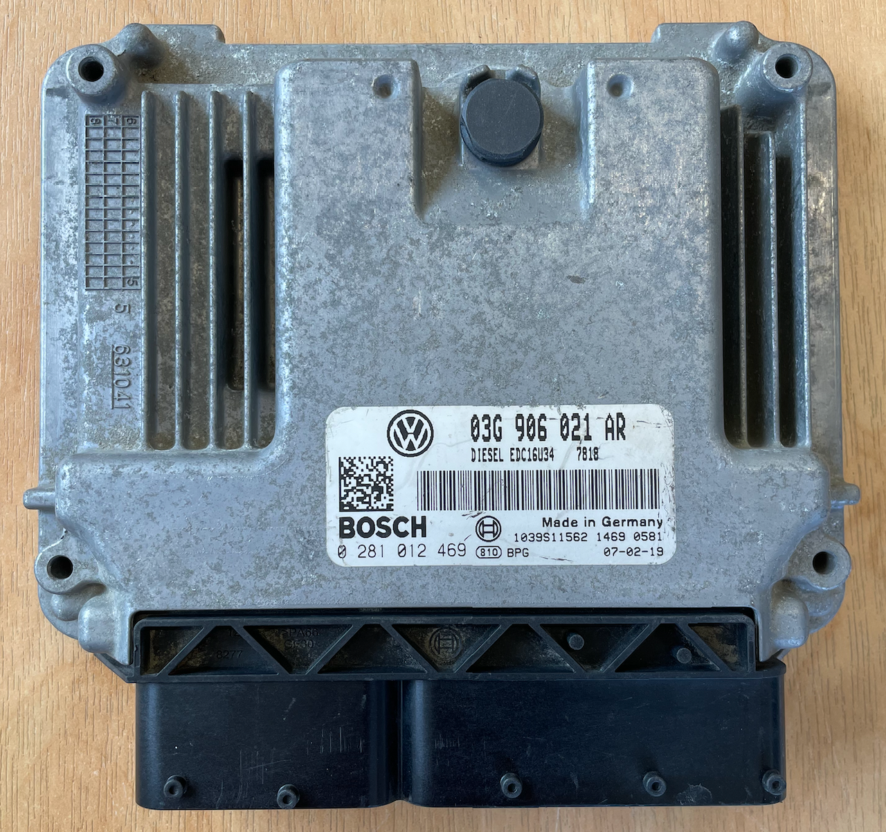 VW Caddy 1.9 TDI, 0281012469, 0 281 012 469, 03G906021AR, 03G 906 021 AR, EDC16U34, 1039S11562