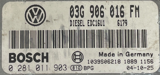 0281011903, 0 281 011 903, 03G906016FM, 03G 906 016 FM