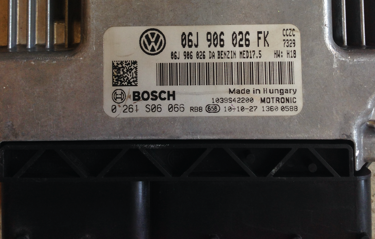 VW Tiguan 2.0 TSI, 0261S06066 , 0 261 S06 066 , 06J906026FK , 06J 906 026 FK , MED17.5, 1039S42200