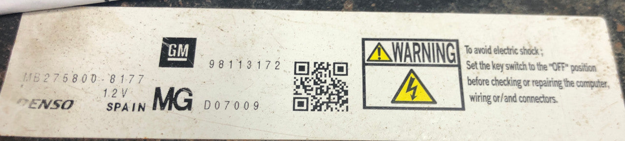MB275800-8177, 98113172, MG