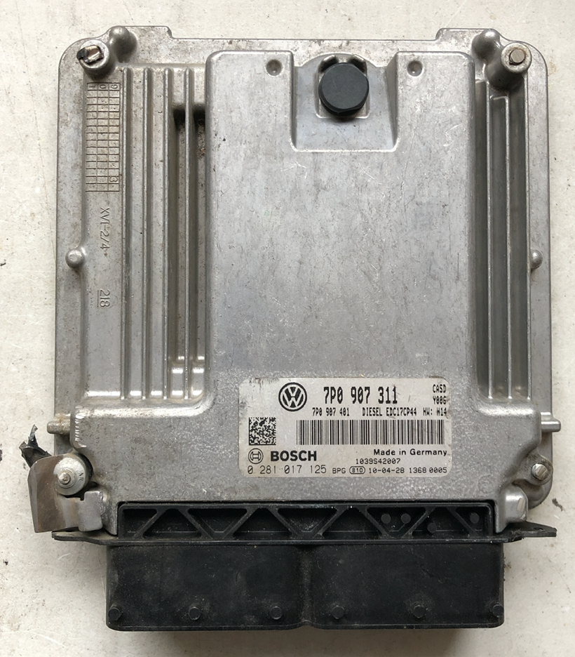 Volkswagen Touareg 3.0 TDI, 0281017125, 0 281 017 125, 7P0907311, 7P0 907 311, EDC17CP44