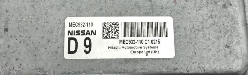 Plug & Play Hitachi Engine ECU, Nissan Qashqai, MEC932110C1, MEC932-110 C1, D9