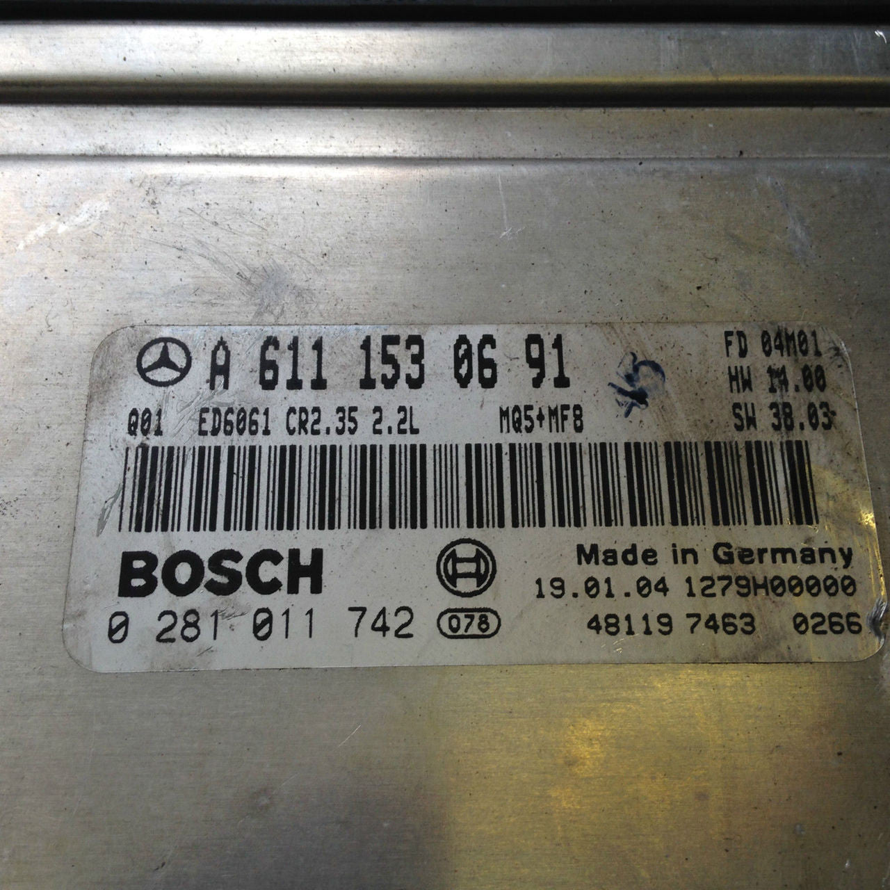 Mercedes-Benz CDI, 0281011742, 0 281 011 742, A6111530691, A 611 153 06 91