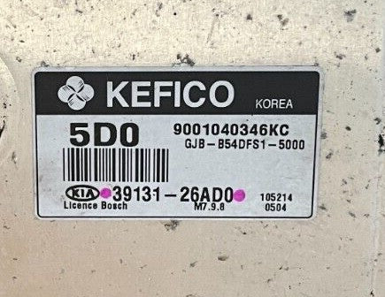 39131-26AD0, 9001040346KC, GJB-B54DFS1-5000, GJBB54DFS15000, M7.9.8