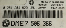 BMW, 0261204620, 0 261 204 620, DME7506366, DME 7 506 366