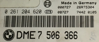 BMW, 0261204620, 0 261 204 620, DME7506366, DME 7 506 366