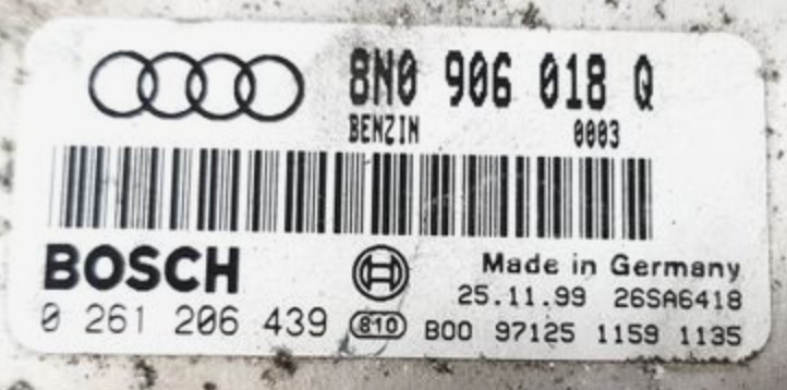 Audi, 0261206439, 0 261 206 439, 8N0906018Q, 8N0 906 018 Q, 26SA6741, ME7.5