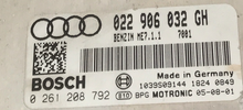  Audi, 0261208792, 0 261 208 792, 022906032GH, 022 906 032 GH, ME7.1.1, 1039S09144