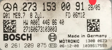  0261209075, 0 261 209 075, A2731530091, A 273 153 00 91, A0014468640, A 001 446 86 40, ME9.7
