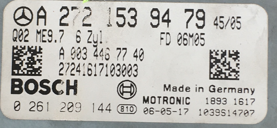 0261209144, 0 261 209 144, A2721539479, A 272 153 94 79, A0034467740, A 003 446 77 40, ME9.7
