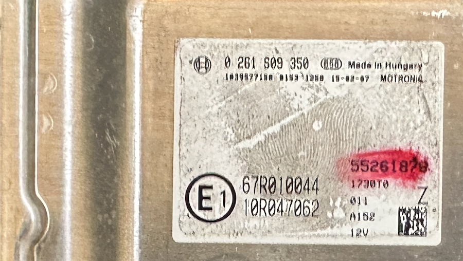 0261809350, 0 261 809 350, 67R010044, 10R047062