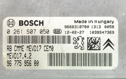 0261S07050, 0 261 S07 050, 9677595680, 96 775 956 80, MEVD17.4.2, 1039S47369