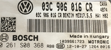 Skoda Rapid 1.4 TSI,  0261S08368, 0 261 S08 368, 03C906016CR, 03C 906 016 CR, MED17.5.5