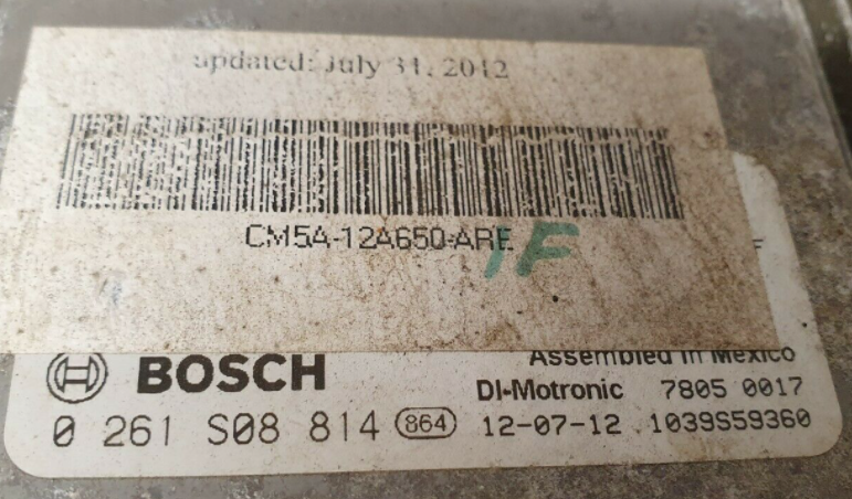 Ford, 0261S08814, 0 261 S08 814, CM5A12A650ARC, CM5A-12A650-ARC, BB5A12B684AC, BB5A-12B684-AC, 5RKC