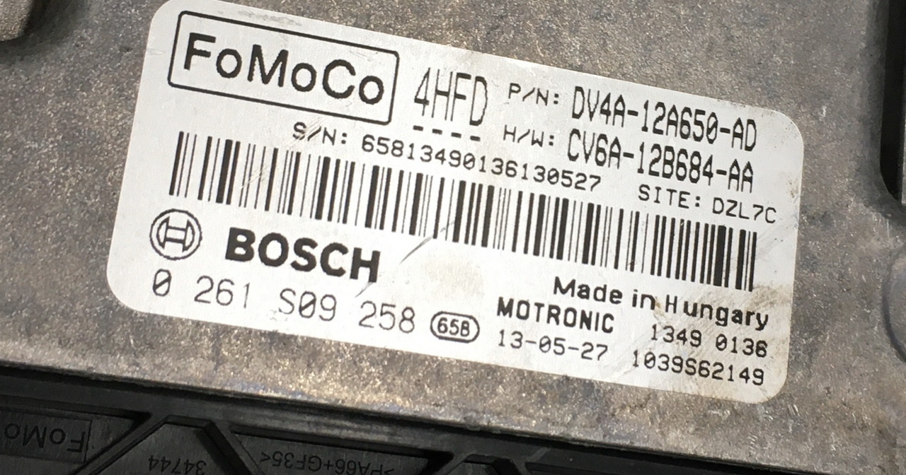 0261S09258, 0 261 S09 258, DV4A-12A650-AD, DV47A12A650AD, CV6A-12B684-AA, CV6A12684AA, 4HFD