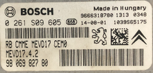 Bosch Engine ECU, 0261S09605, 0 261 S09 605, 9806982780, 98 069 827 80, 1039S65175, MEVD17.4.2