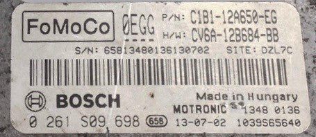 Ford, 0261S09698, 0 261 S09 698, C1B1-12A650-EG, CV6A-12B684-BB, 0EGG