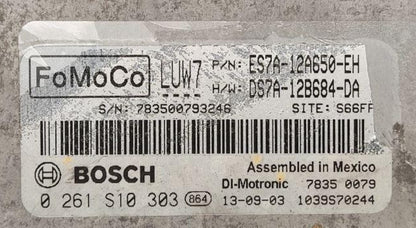 0261S10303 ES7A-12A650-EH DS7A-12B684-DA label