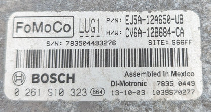 0261S10323 EJ5A-12A650-UB CV6A-12B684-CA label
