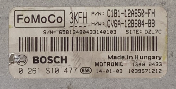 Ford, 0261S10477, 0 261 S10 477, C1B1-12A650-FH, CV6A-12B684-BB, 3KFH